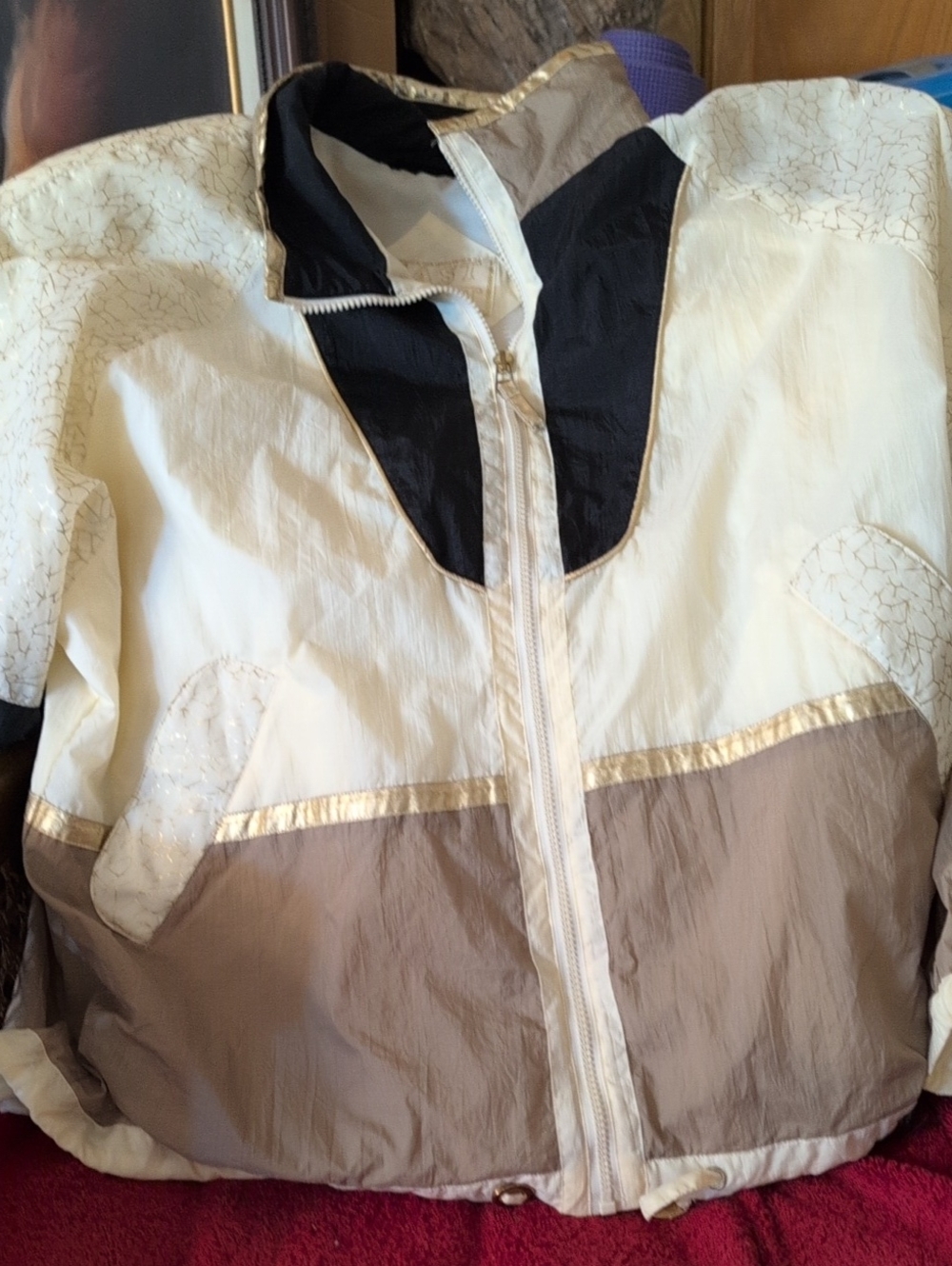 Vintage 80's 90's Lightweight Windbreaker Jacket By EAST WEST Sz L